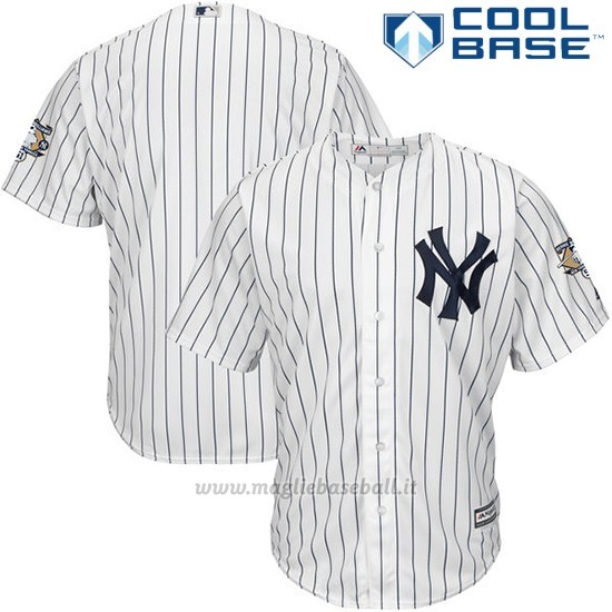 Maglia Baseball Uomo New York Yankees Bernie Williams Majestic Bianco Cool Base